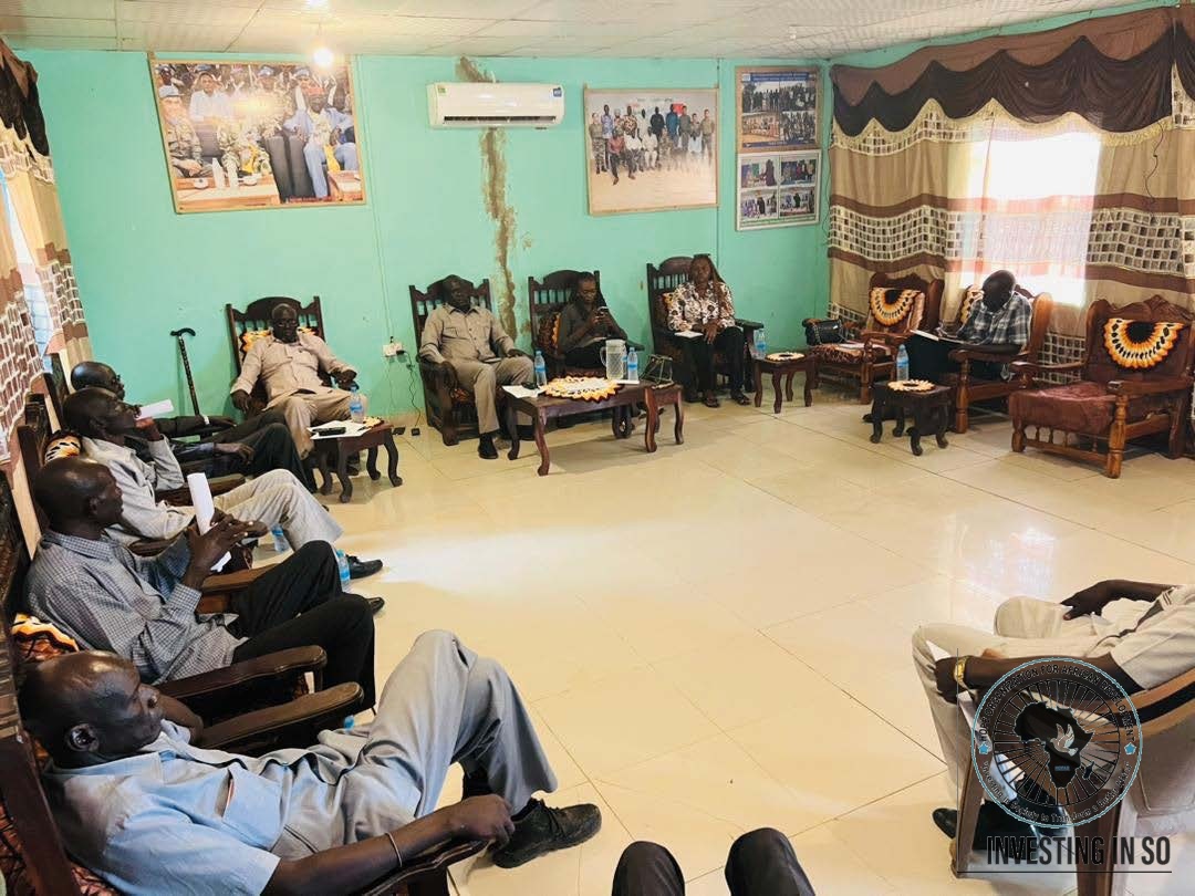 HOFAD facilitating a community dialogue and reconciliation meeting with local elders